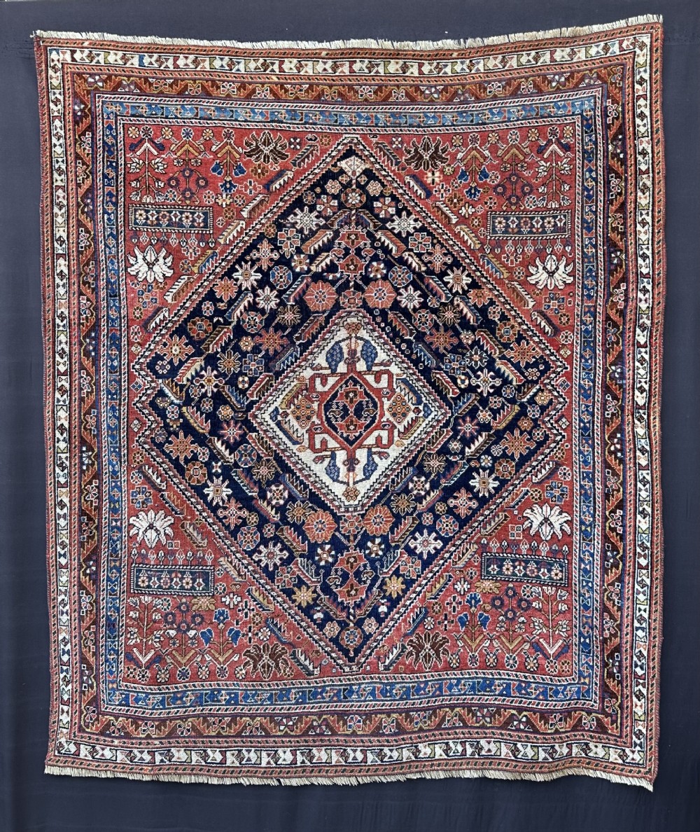 Antique Qashqa'i Tribal Rug, Fars Province, South-West Persia.