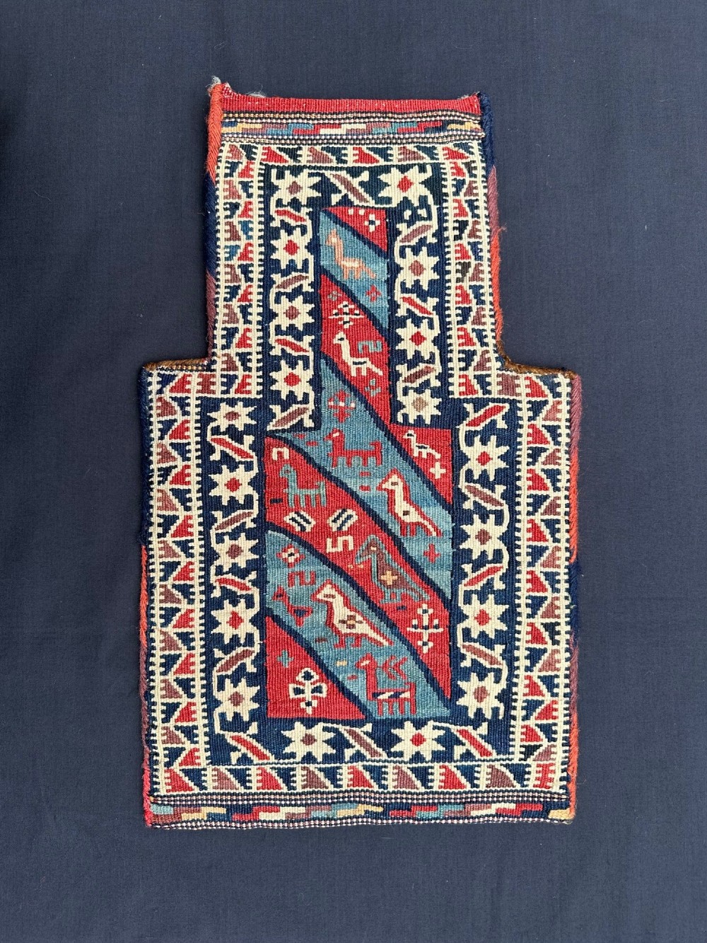 Antique Salt-Bag (namakdan), Kordi Tribes, Milanlu tayefeh, Darreh Gaz, Khorassan Province, North-East Persia.
