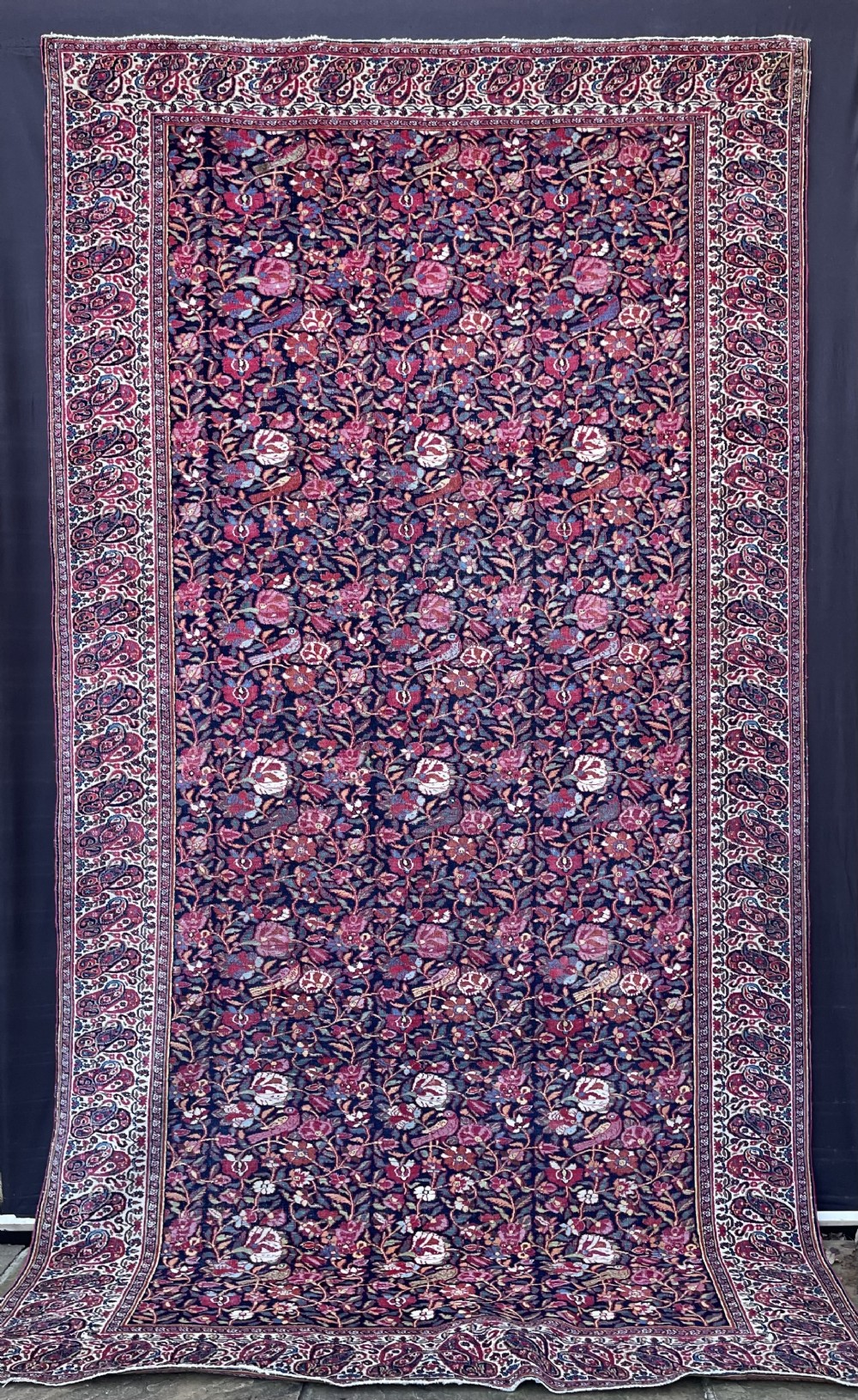 Antique Khorassan Carpet, Mashad Area, Khorassan Province, North-East Persia.