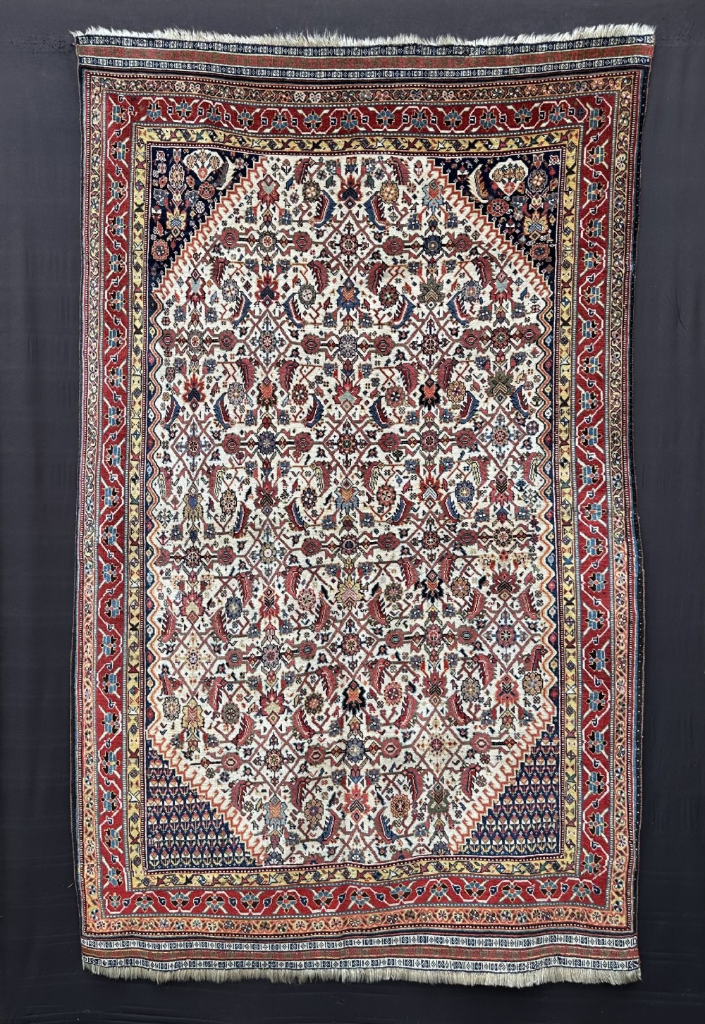 Antique Qashqa'i Khan Rug, Kashkuli Sub-Tribe, Fars Province, South-West Persia.