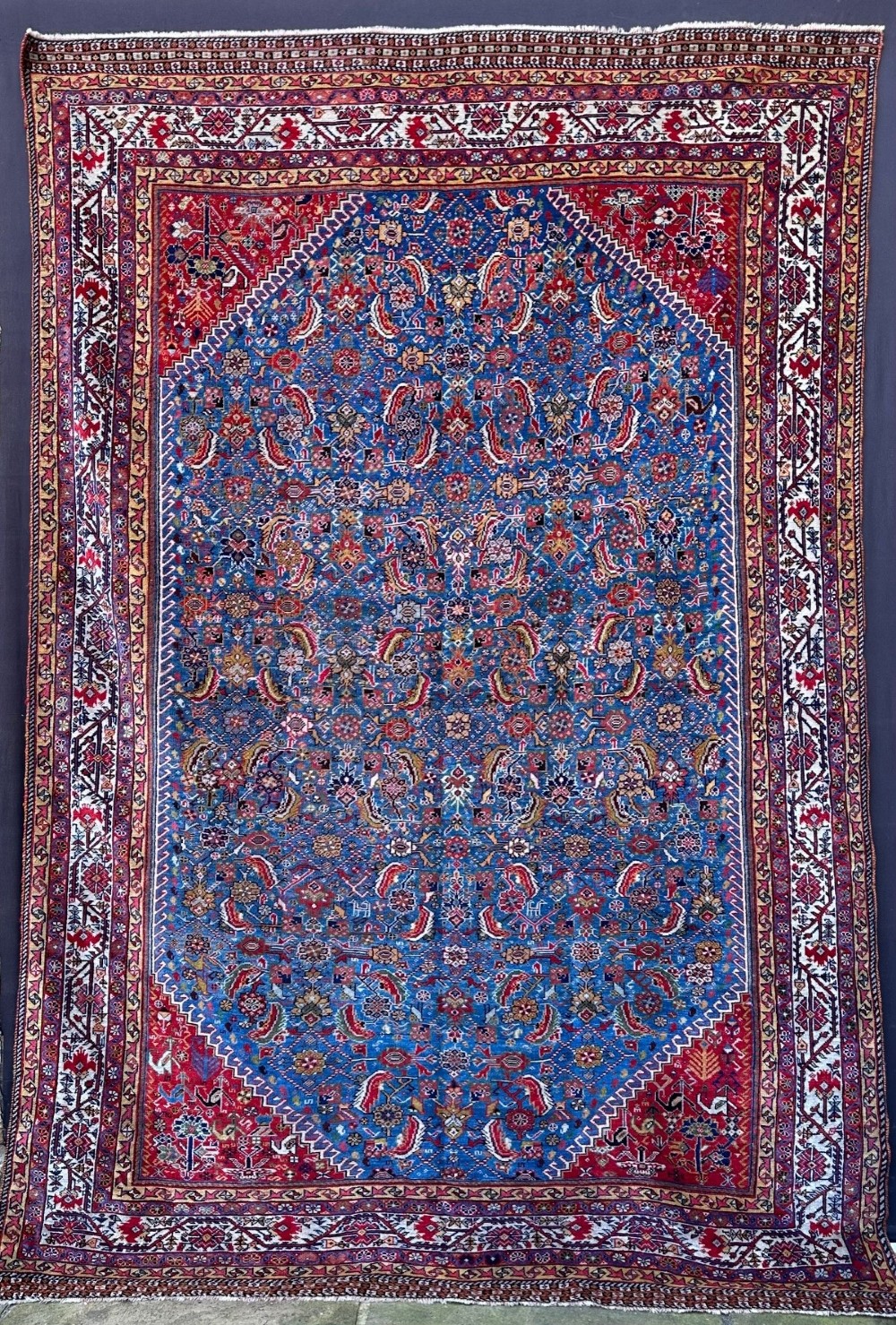 Antique Qashqa'i Khan Carpet, Kashkuli Sub-Tribe, Fars Province, South-West Persia.