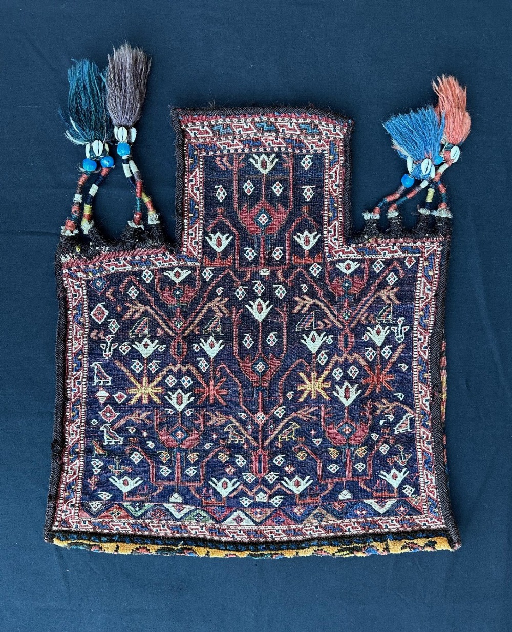 Antique Salt-Bag, Bakhtiari - Lor Tribes, Owlad Haj Ali Tayefeh, The Chahar Mahal, Western Persia.