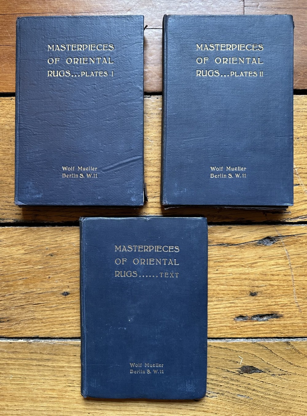 Books:  3 Volume 'Masterpieces of Oriental Rugs' by Werner Grote Hasenbalg