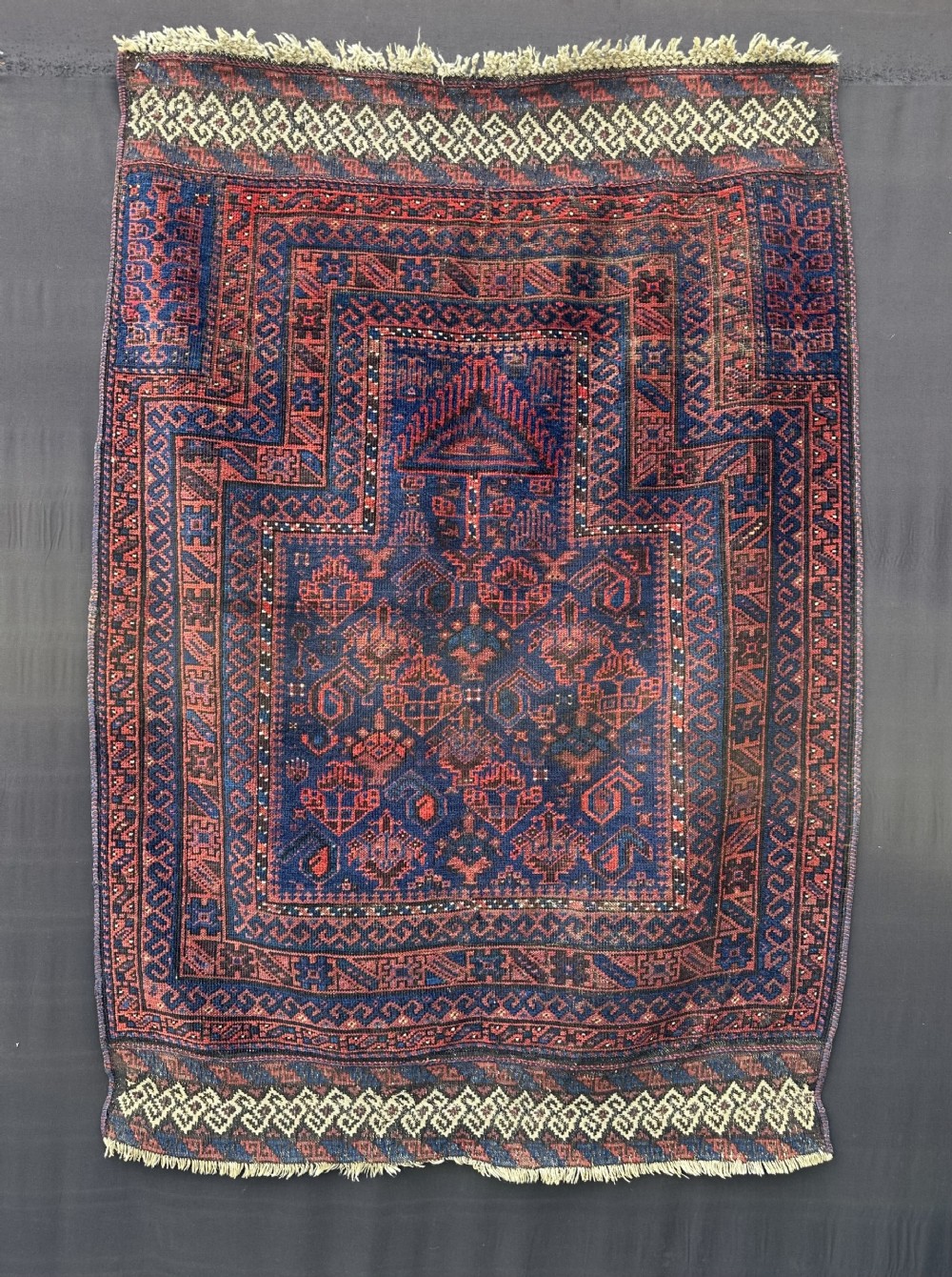 Antique Timuri Prayer-Rug, Boruti Sub-Tribe, Khaf Valley, Borderlands of North-East Persia / North-West Afghanistan.