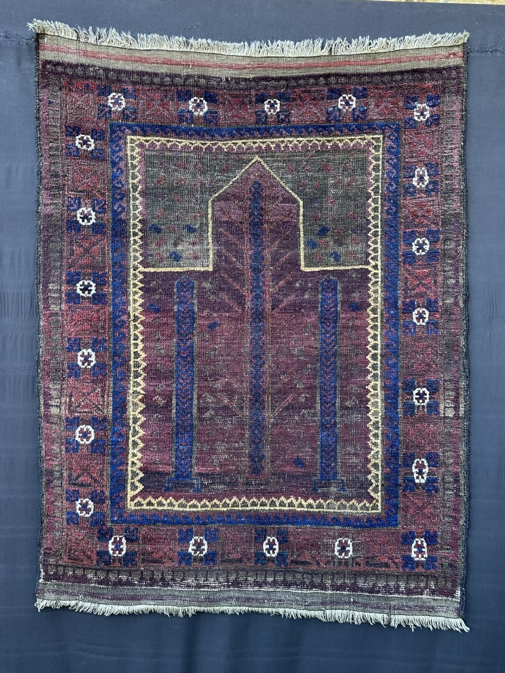 Antique Prayer-Rug, Timuri Tribes, Western Afghanistan.