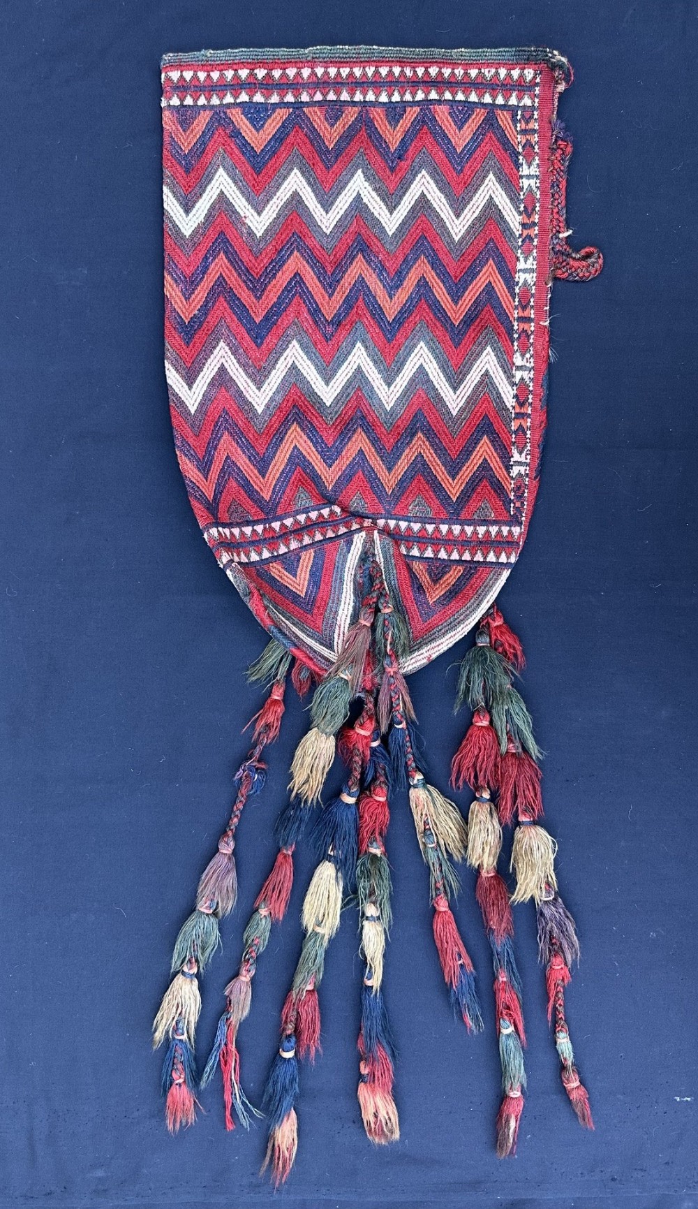 Antique Turkmen Uk Bash, Yomut Tribes, Trans-Caspian Steppes, Turkmenistan, Central Asia.