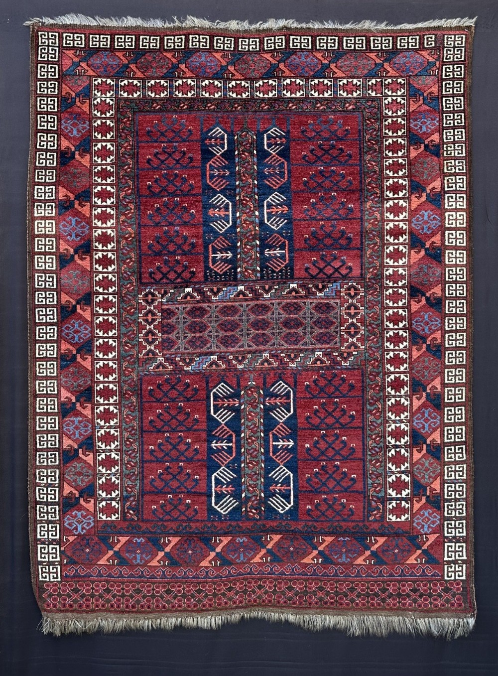 Antique Turkmen Engsi, Ersary Tribes, Trans-Caspian Steppes, Turkmenistan, Central Asia.