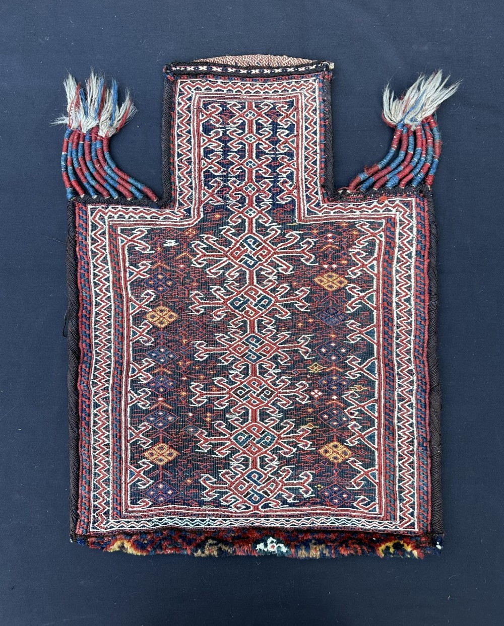 Antique Salt-Bag, Lori-Bakhtiari Tribes, The Chahahr Mahal, West Persia.