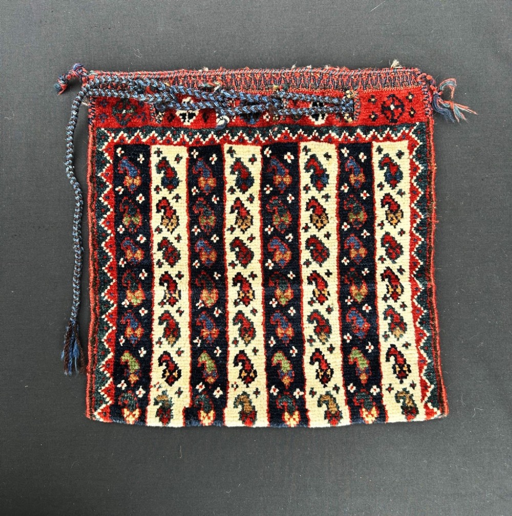 Antique Vanity-Bag, Qashqa'i Confederacy, Amaleh Tayefeh, Igder Tireh, Fars Province, South-West Persia.
