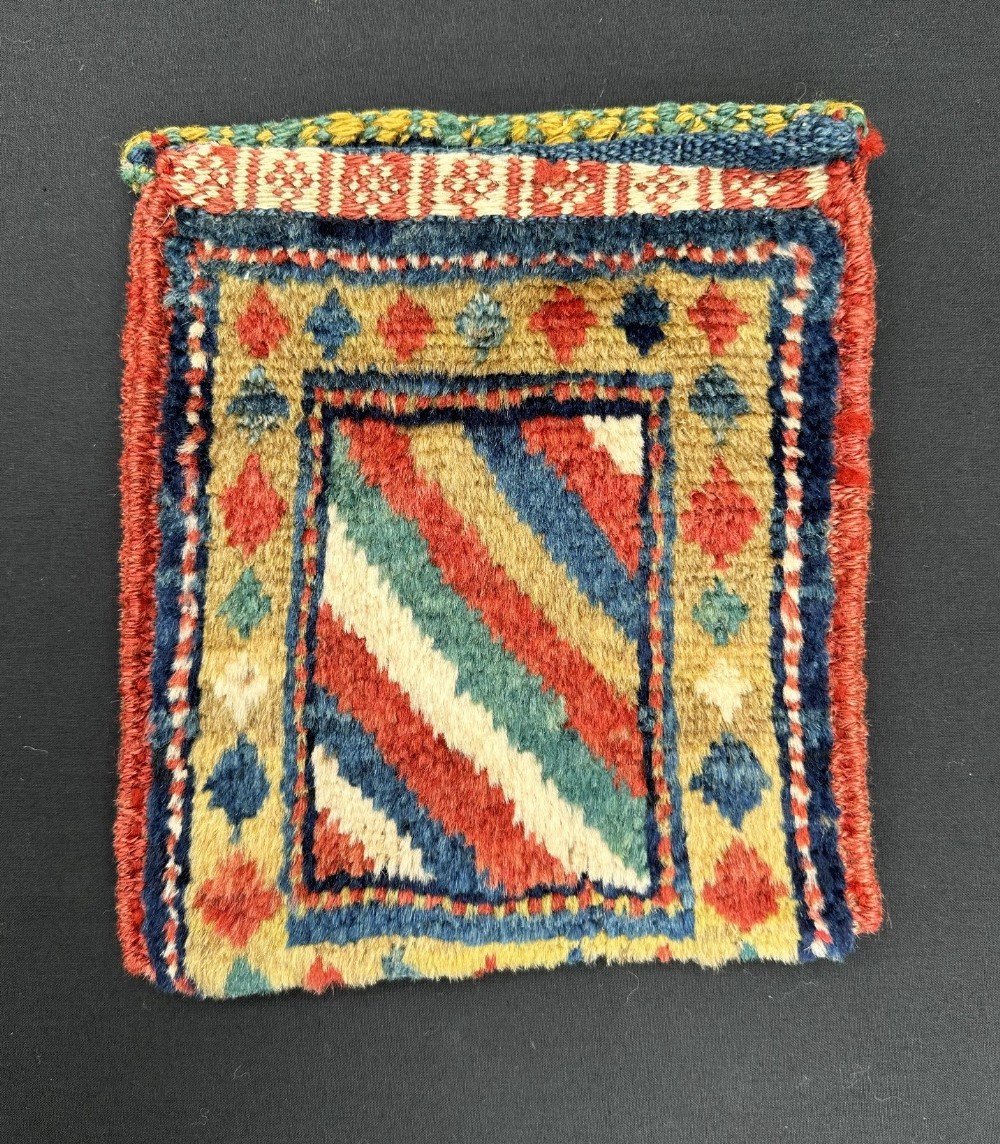 Antique Vanity-Bag, Qashqa'i Tribes, Fars Province, South-West Persia.