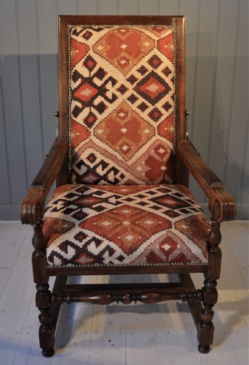 adjustable armchair - CATEGORY: ANTIQUE CHAIRS - DATED 19TH CENTURY