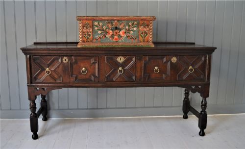 DUTCH PAINTED PINE BOX - ADDITIONAL PHOTO 2