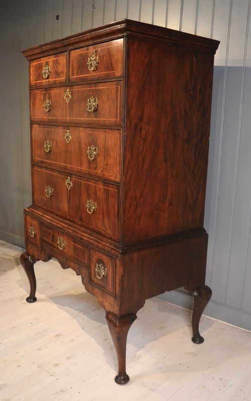 WALNUT CHEST ON STAND - ADDITIONAL PHOTO 1