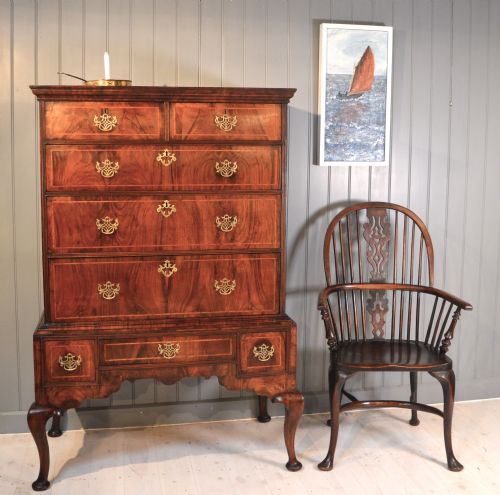 WALNUT CHEST ON STAND - ADDITIONAL PHOTO 3