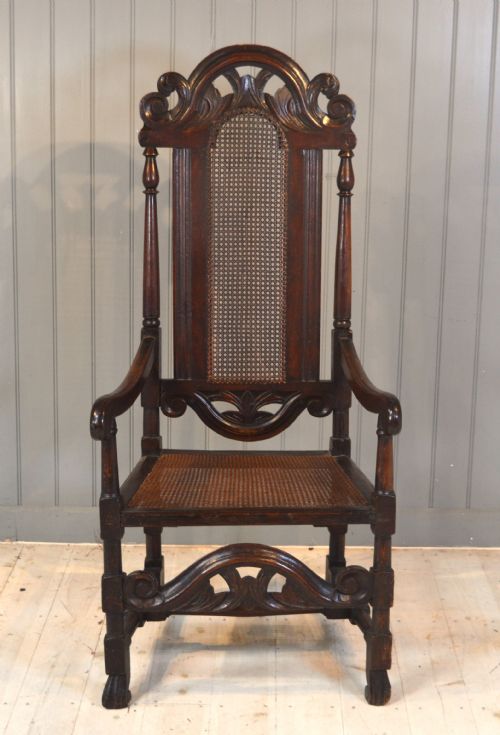 17TH CENTURY CANE CHAIR - ADDITIONAL PHOTO 2