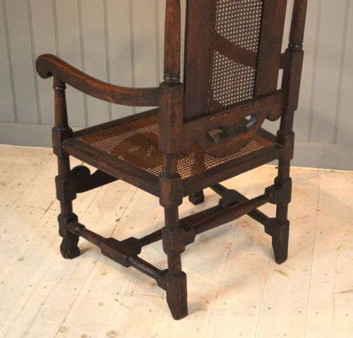 17TH CENTURY CANE CHAIR - ADDITIONAL PHOTO 7