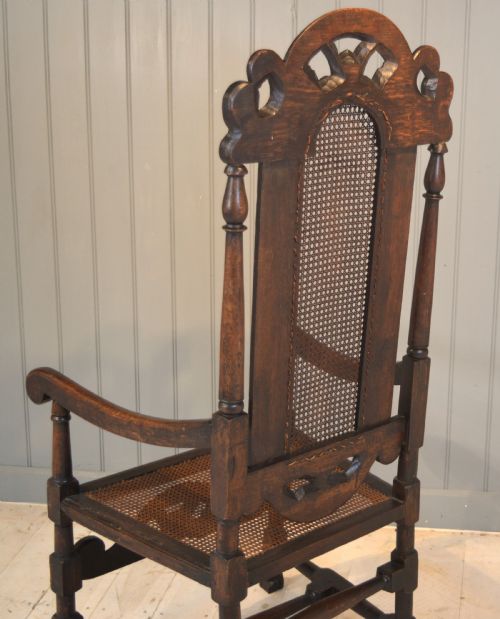 17TH CENTURY CANE CHAIR - ADDITIONAL PHOTO 8