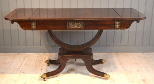sofa table in rosewood - CATEGORY: ANTIQUE TABLES - DATED 19TH CENTURY