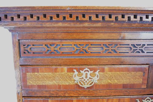 OAK AND FRUITWOOD CHEST ON STAND - ADDITIONAL PHOTO 4
