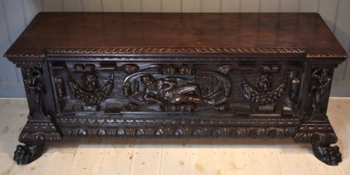 ITALIAN WALNUT CASSONE - ADDITIONAL PHOTO 1