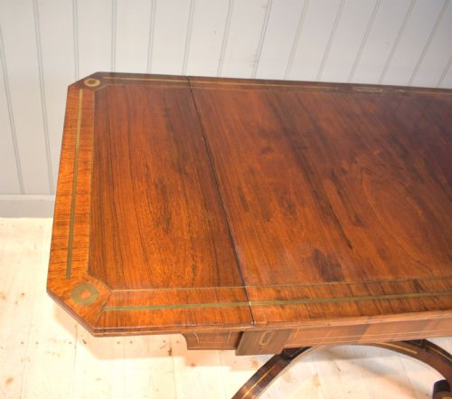 REGENCY SOFA TABLE IN ROSEWOOD - ADDITIONAL PHOTO 3