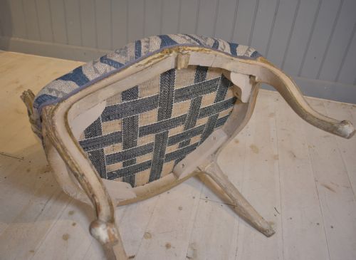 FRENCH PAINTED ARMCHAIR - ADDITIONAL PHOTO 5