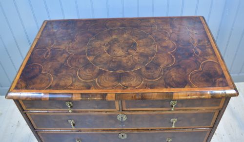 OYSTER LABURNUM CHEST OF DRAWERS - ADDITIONAL PHOTO 1