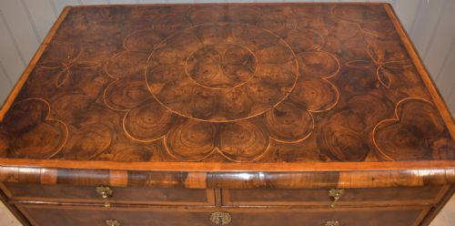 OYSTER LABURNUM CHEST OF DRAWERS - ADDITIONAL PHOTO 2
