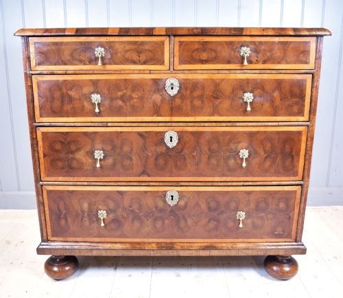 OYSTER LABURNUM CHEST OF DRAWERS - ADDITIONAL PHOTO 5