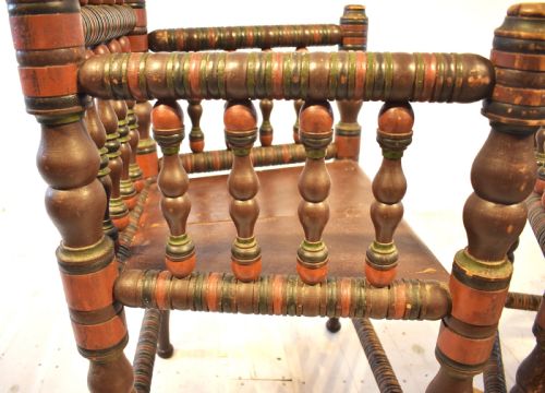 PAIR OF SWEDISH TURNED CHAIRS - ADDITIONAL PHOTO 2