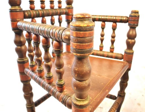 PAIR OF SWEDISH TURNED CHAIRS - ADDITIONAL PHOTO 6