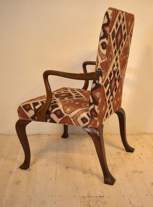 WALNUT OPEN ARMCHAIR - ADDITIONAL PHOTO 3