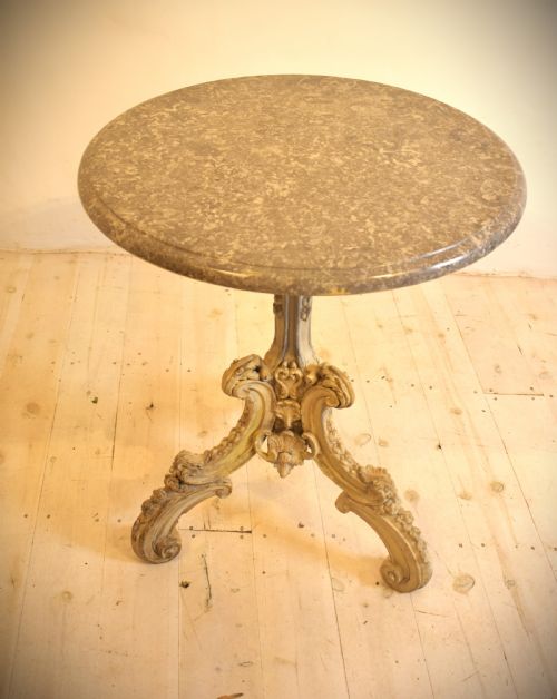 MARBLE TOP CENTRE TABLE - ADDITIONAL PHOTO 1