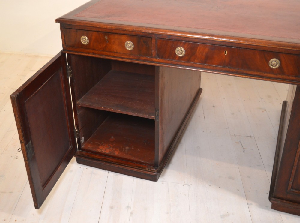 Partners Desk in Mahogany View IV