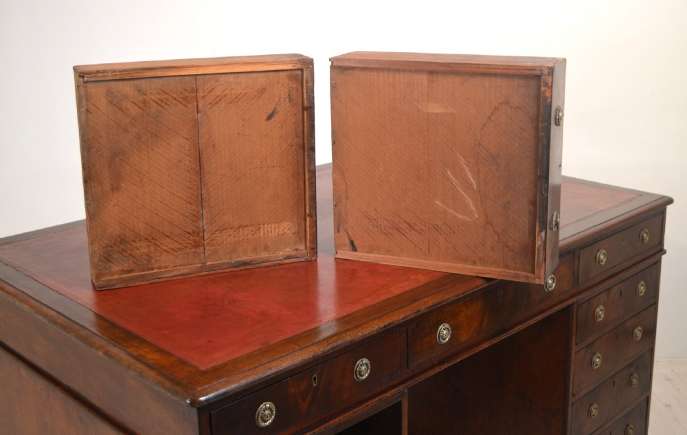 Partners Desk in Mahogany View VI