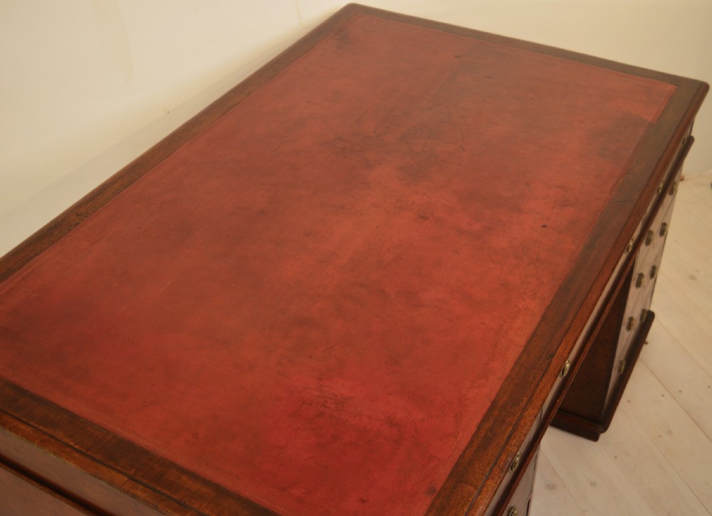 Partners Desk in Mahogany View VII