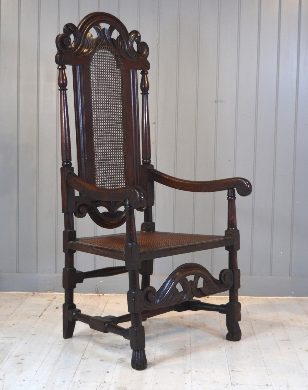 17th century cane chair
