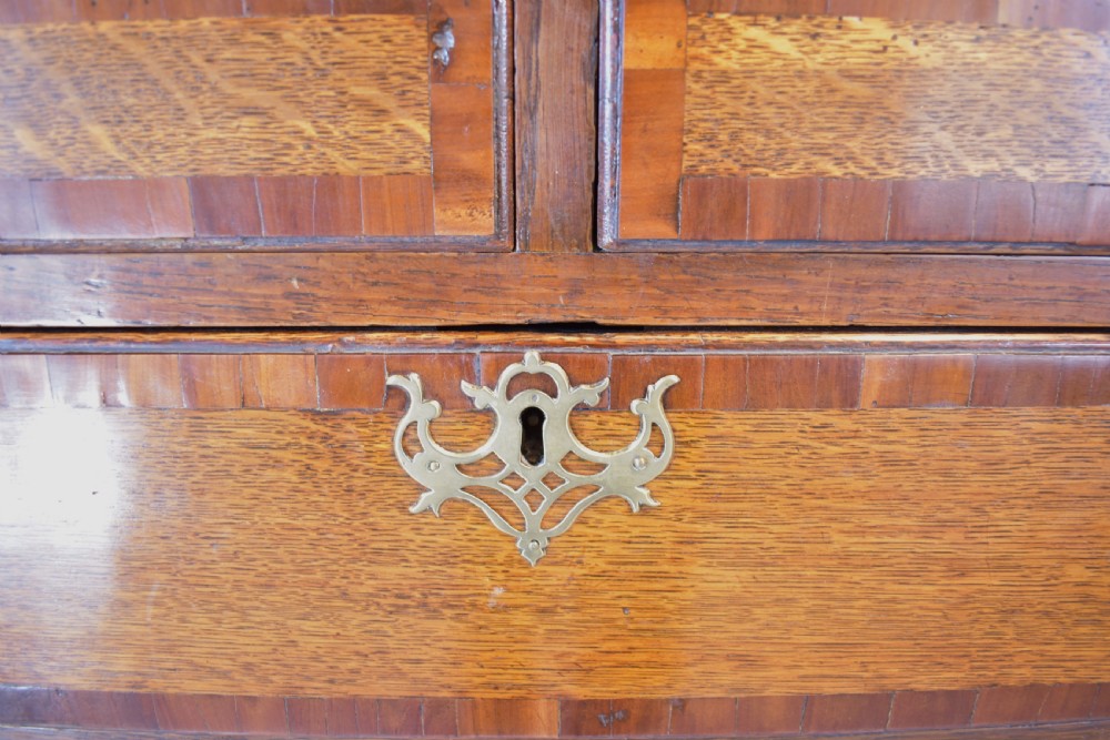 Oak and fruitwood chest on stand View VIII