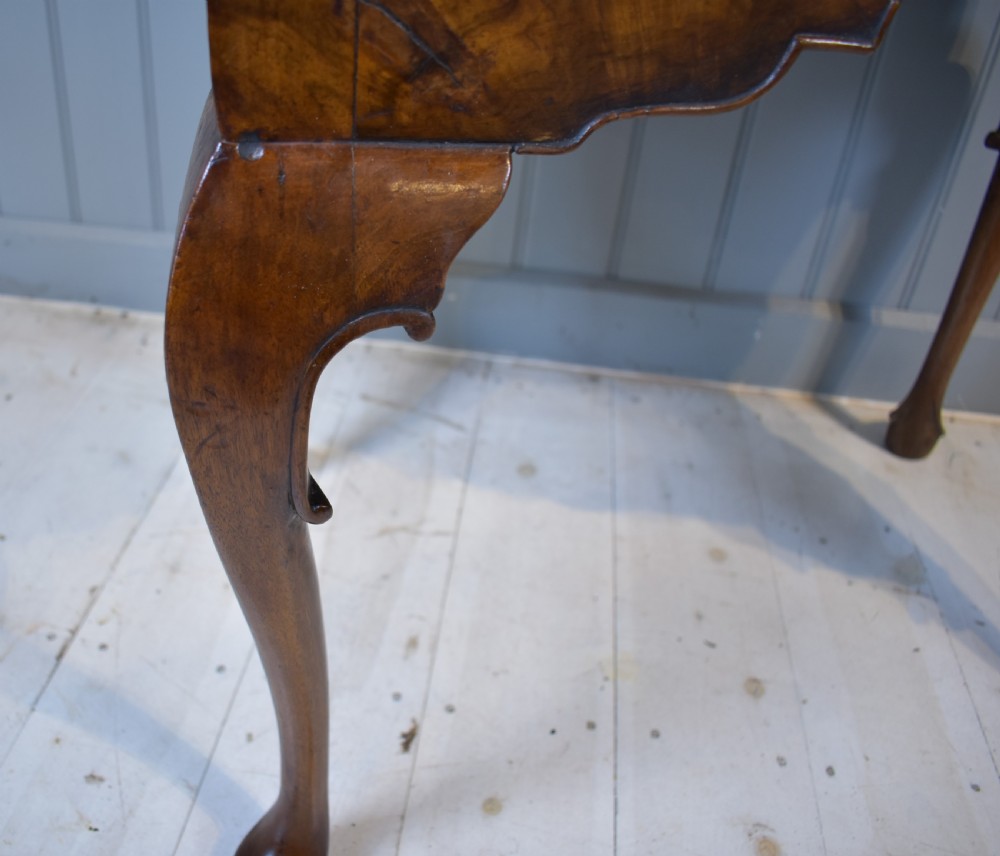 18th century walnut lowboy side table View VI