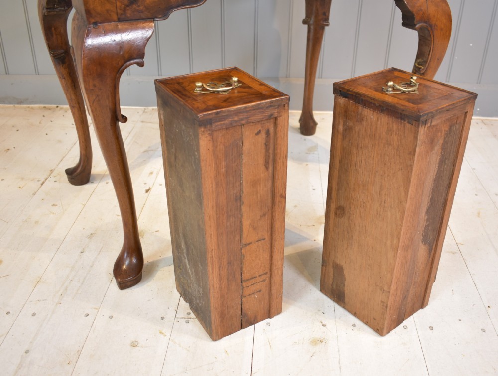 18th century walnut lowboy side table View IX