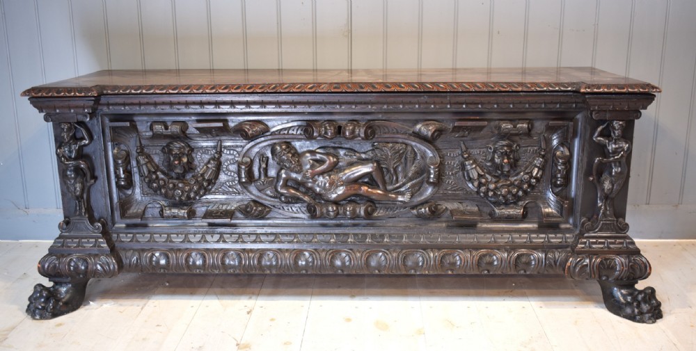 Italian walnut Cassone