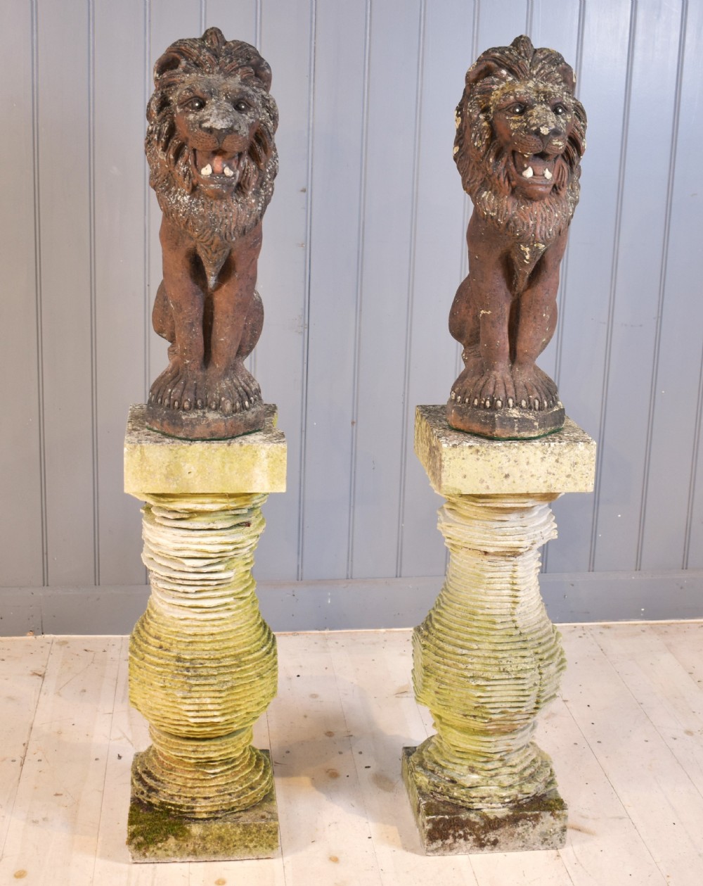 lions in reconstituted stone  View IV