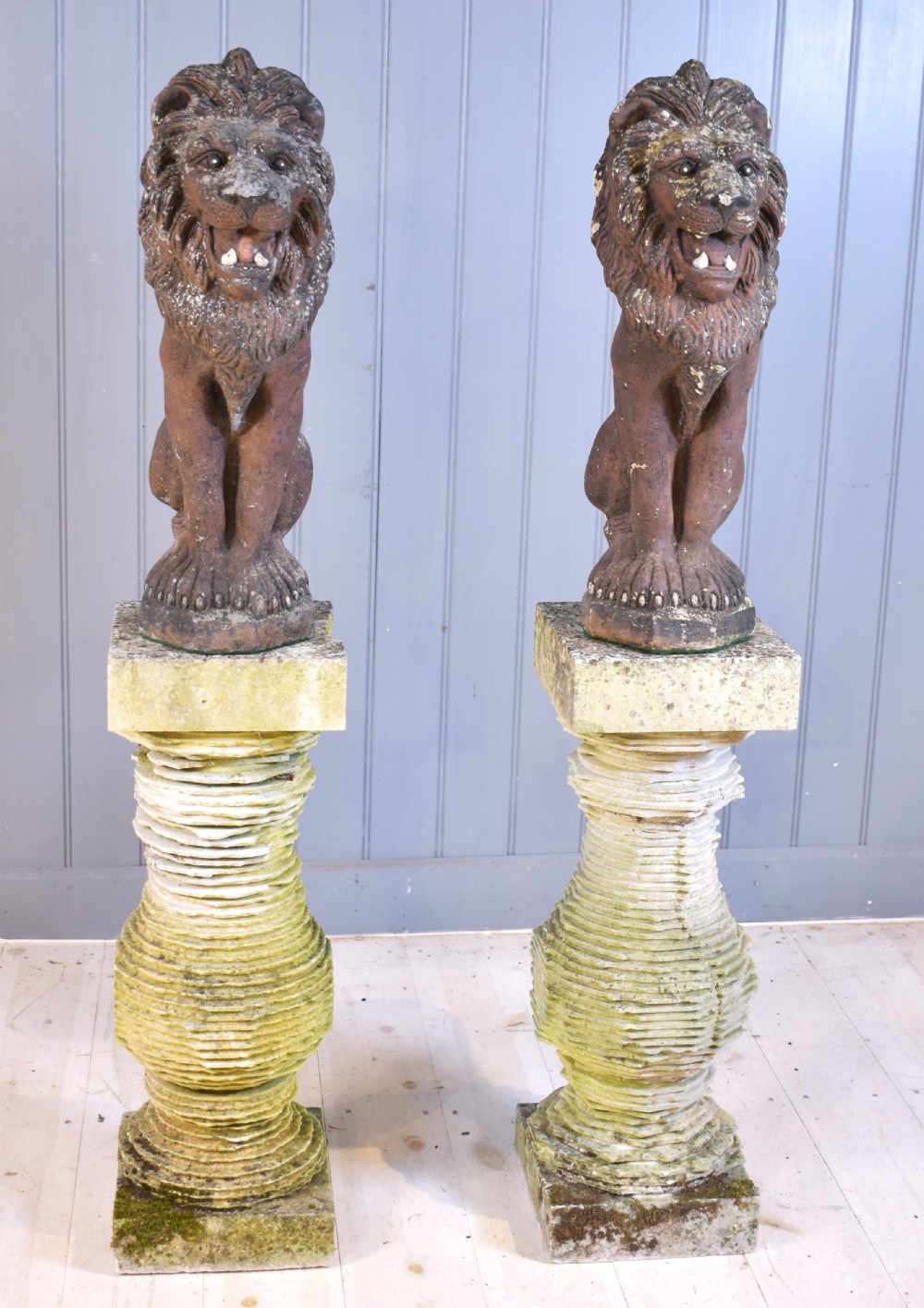 lions in reconstituted stone  View V