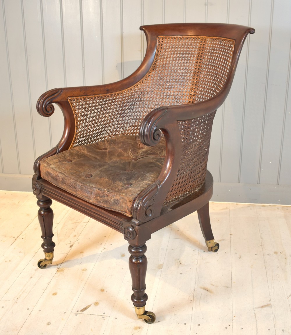 Bergere library cane chair View II