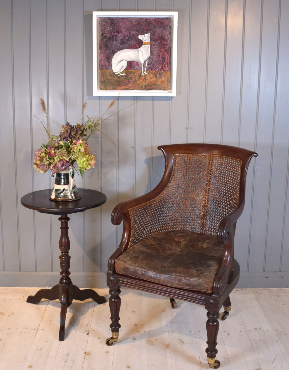 Bergere library cane chair View VIII