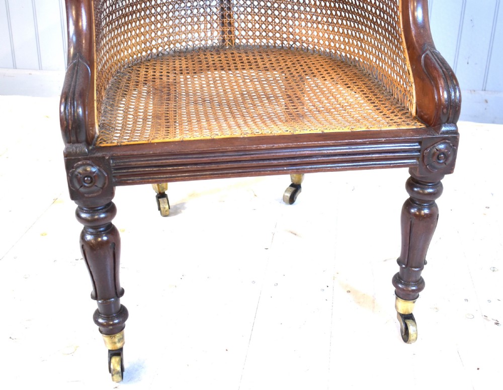 Bergere library cane chair View XI