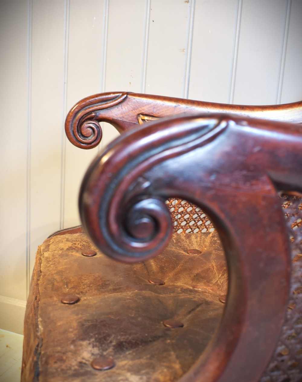 Bergere library cane chair View XIII