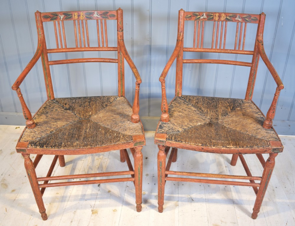 Pair of painted chairs View III