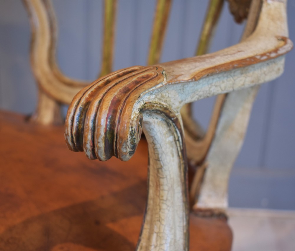 Painted leather chair View III