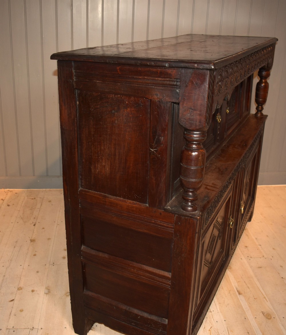 17th century oak court cupboard View VII